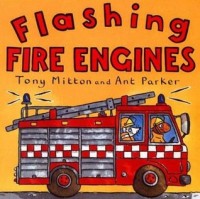 Flashing fire engines