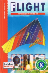 Flight with foldout jumbo jet