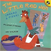 The Little Red Hen makes a pizza