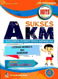 Suskes akm asesmen kompetensi minimum : literasi membaca dan numerasi, kelas 4 sd/mi